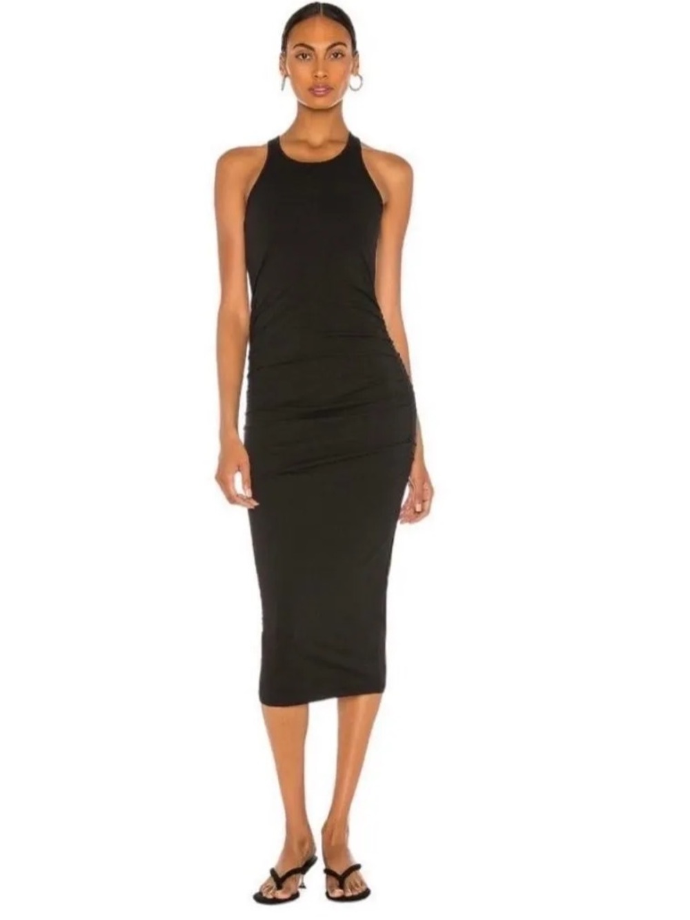 #228- Michael Stars Black Racerback Midi Dress